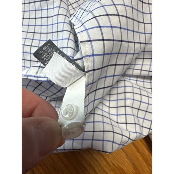 Bonobos Mens Standard Fit Button-Down Shirt With Blue & White Check Pattern Size - Picture 8 of 9